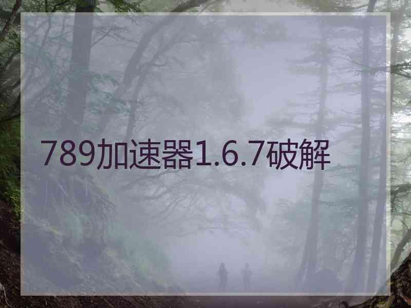 789加速器1.6.7破解