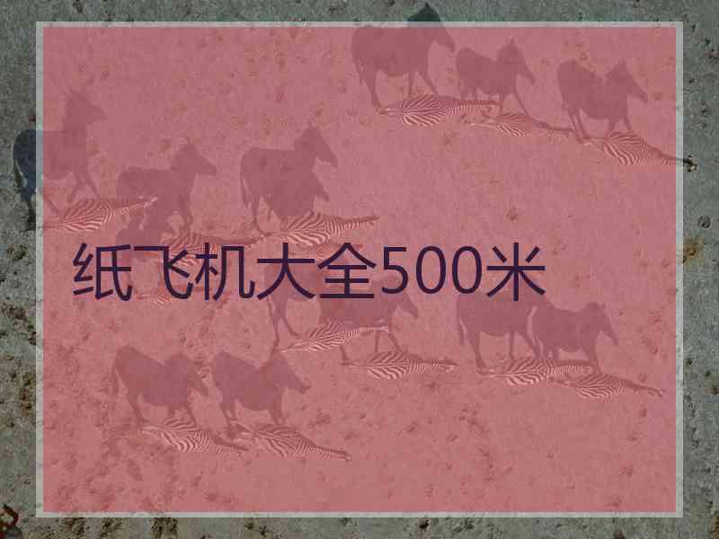 纸飞机大全500米