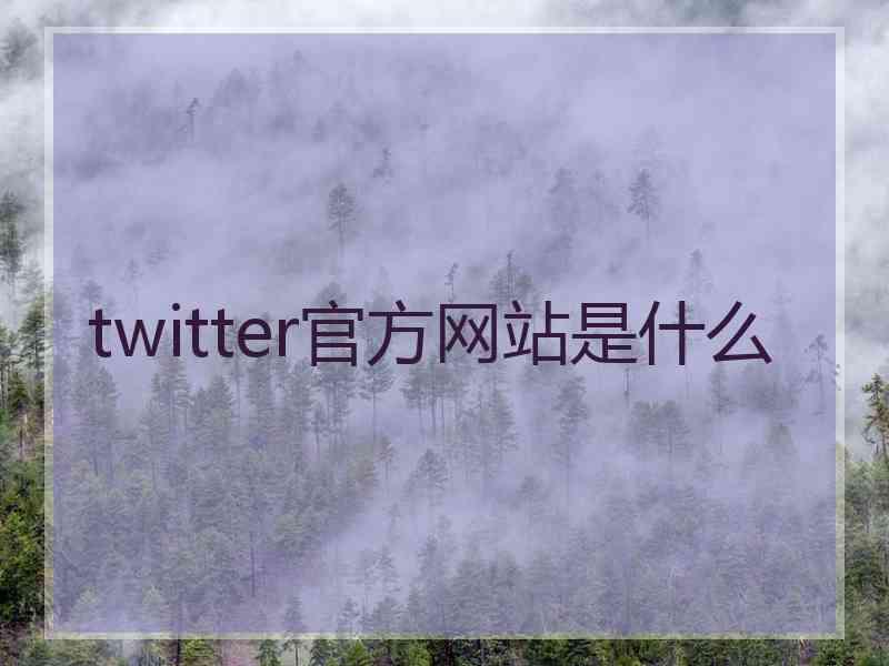 twitter官方网站是什么